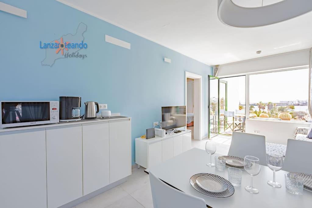 House Of The Horizon Playa Cucharas Vv Penthouse With Sea And Pool View Apartment Costa Teguise