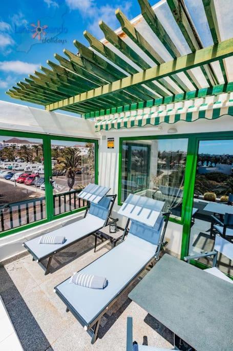 House Of The Horizon Playa Cucharas Vv Penthouse With Sea And Pool View * Costa Teguise